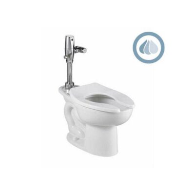 American Standard Madera 1.1-1.6 gpf (4.2-6.0 Lpf) Chair Height Top Spud Elongated EverClean® Bowl With Bedpan Lugs