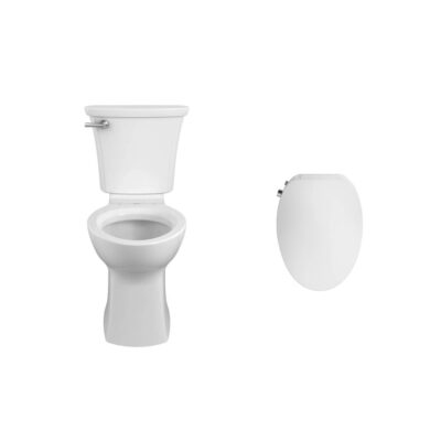 American Standard AquaWash® 2.0 SpaLet® Bidet Seat and Edgemere® Chair Height Elongated 1.28 gpf/4.8 Lpf Toilet Combo