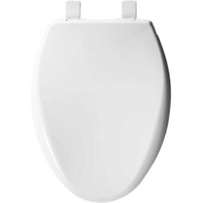 Bemis Bemis Affinity® Elongated Plastic Toilet Seat in Almond with Stay·Tite® Seat Fastening System®, Easy Clean®, Whisper Close®, Precision Seat Fit® Adjustable Hinge and Super Grip Bumpers®