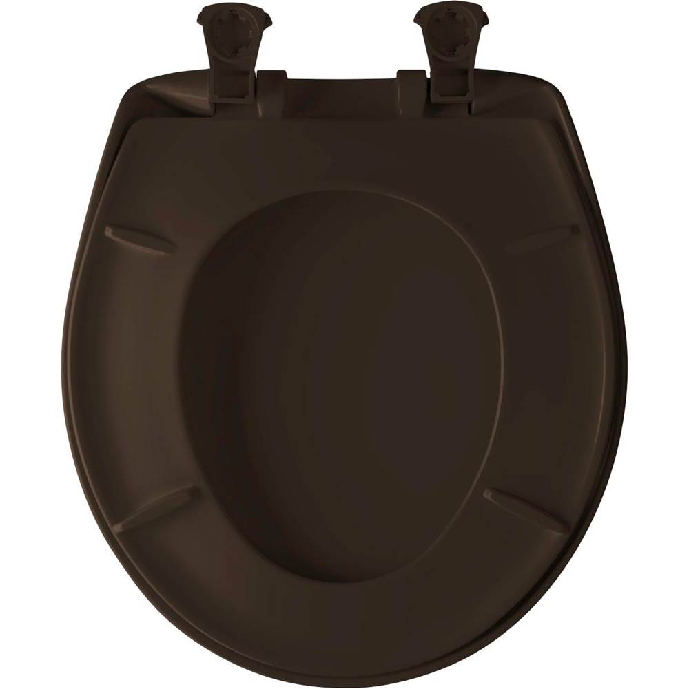 Bemis Bemis Round Plastic Toilet Seat in Black with Stay·Tite® Seat Fastening System, Easy Clean® and Whisper Close® Hinge - Image 24