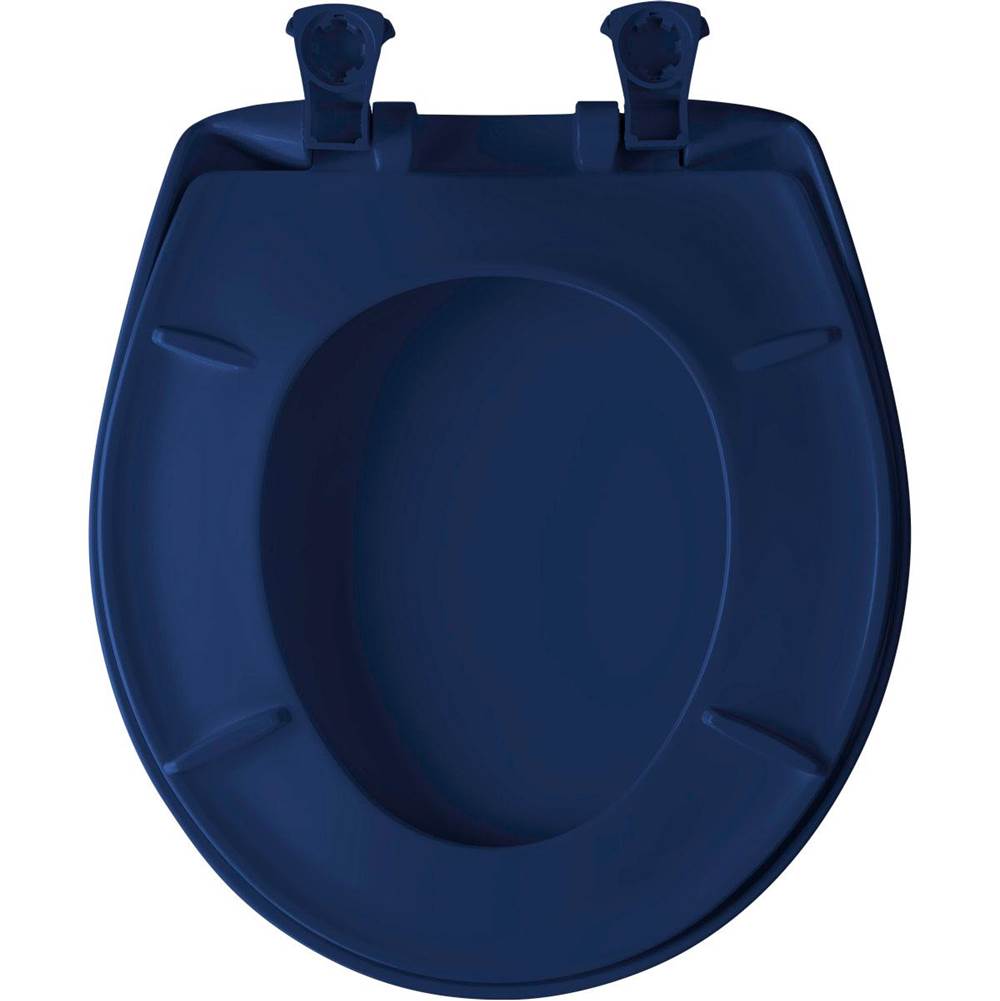 Bemis Bemis Round Plastic Toilet Seat in Black with Stay·Tite® Seat Fastening System, Easy Clean® and Whisper Close® Hinge - Image 9