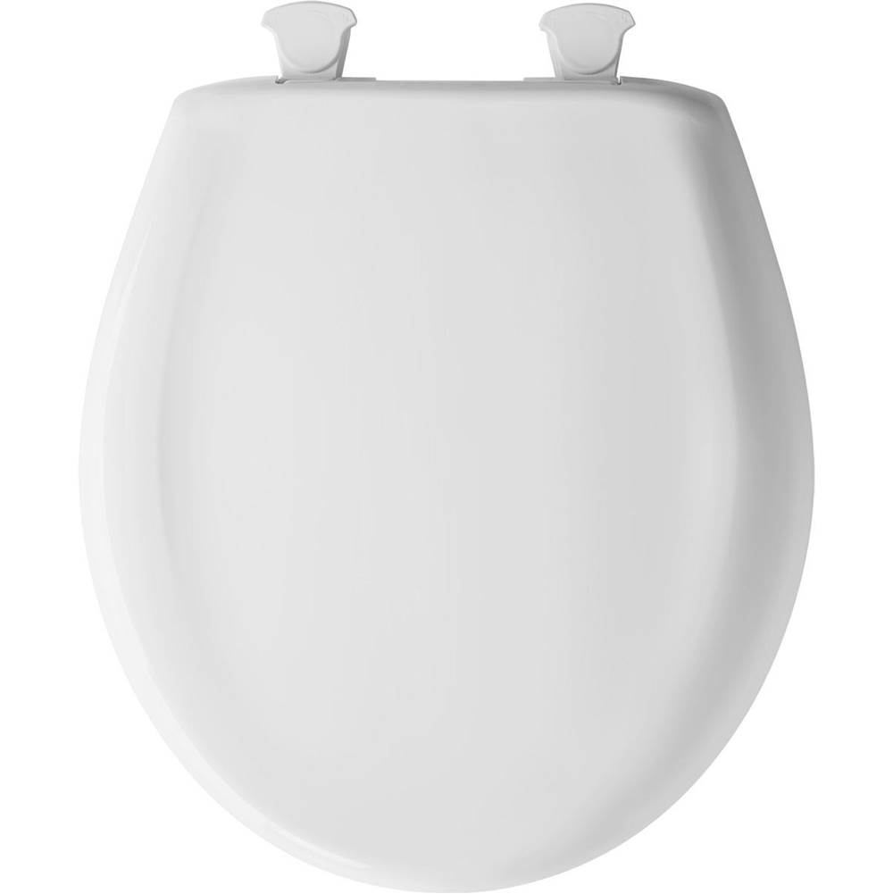 Bemis Bemis Round Plastic Toilet Seat in Black with Stay·Tite® Seat Fastening System, Easy Clean® and Whisper Close® Hinge - Image 26