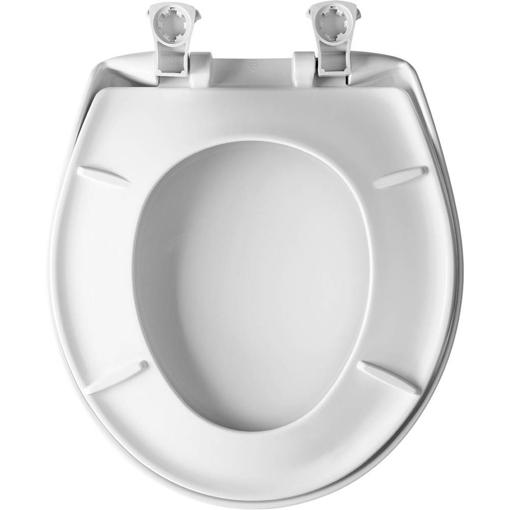 Bemis Bemis Round Plastic Toilet Seat in Black with Stay·Tite® Seat Fastening System, Easy Clean® and Whisper Close® Hinge - Image 15