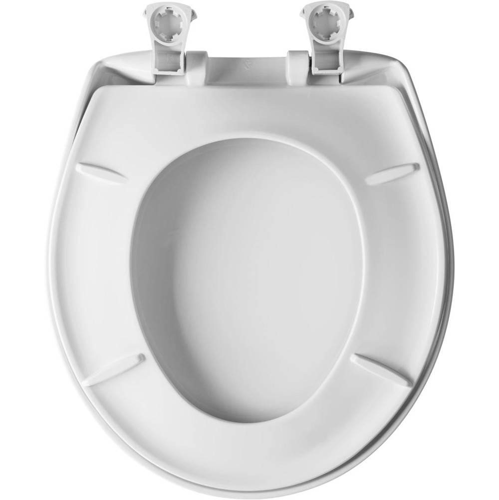 Bemis Bemis Round Plastic Toilet Seat in Black with Stay·Tite® Seat Fastening System, Easy Clean® and Whisper Close® Hinge - Image 27
