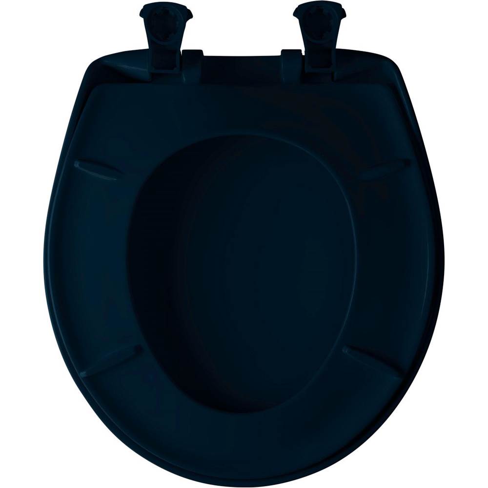 Bemis Bemis Round Plastic Toilet Seat in Black with Stay·Tite® Seat Fastening System, Easy Clean® and Whisper Close® Hinge - Image 48