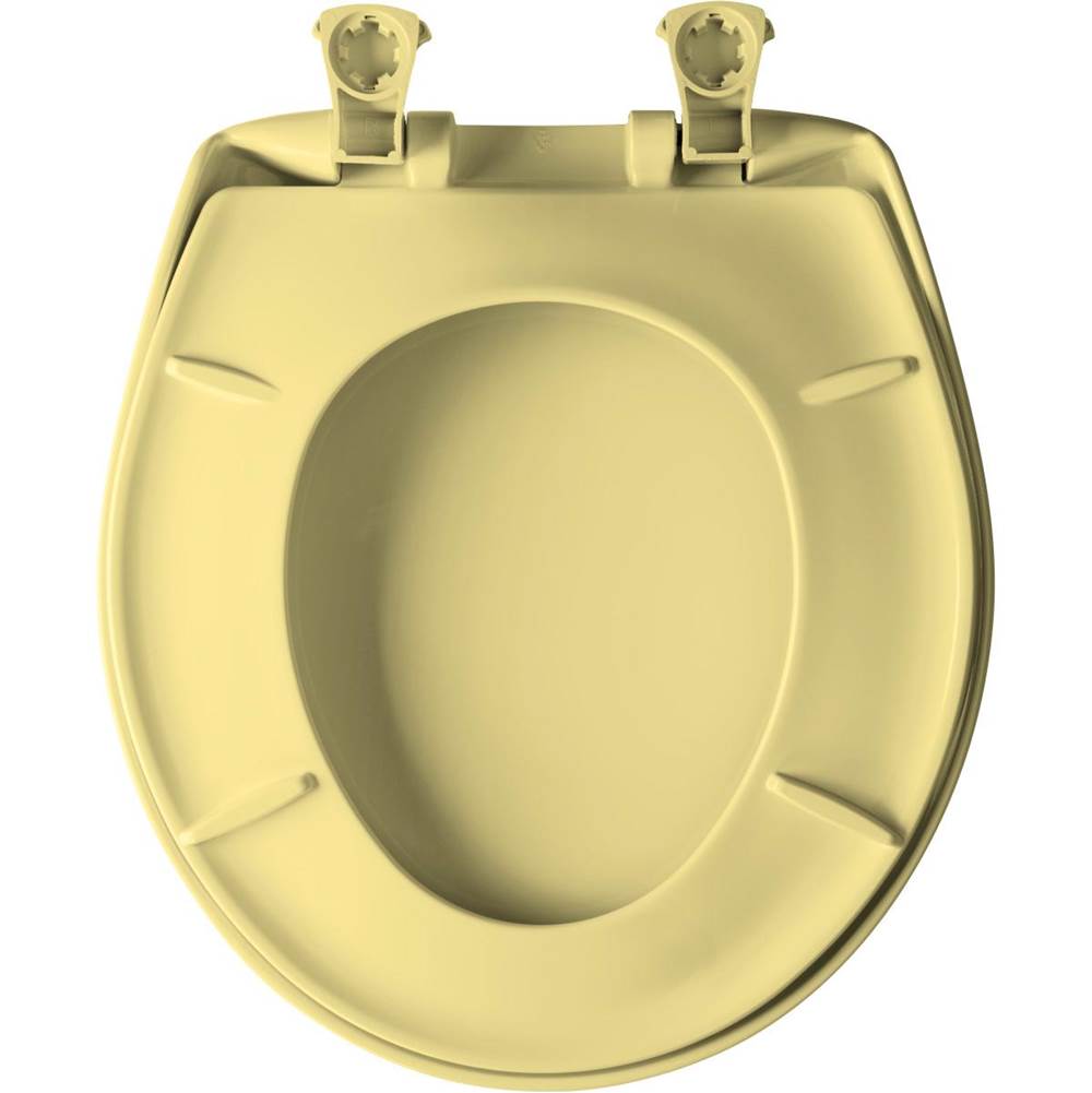 Bemis Bemis Round Plastic Toilet Seat in Black with Stay·Tite® Seat Fastening System, Easy Clean® and Whisper Close® Hinge - Image 84