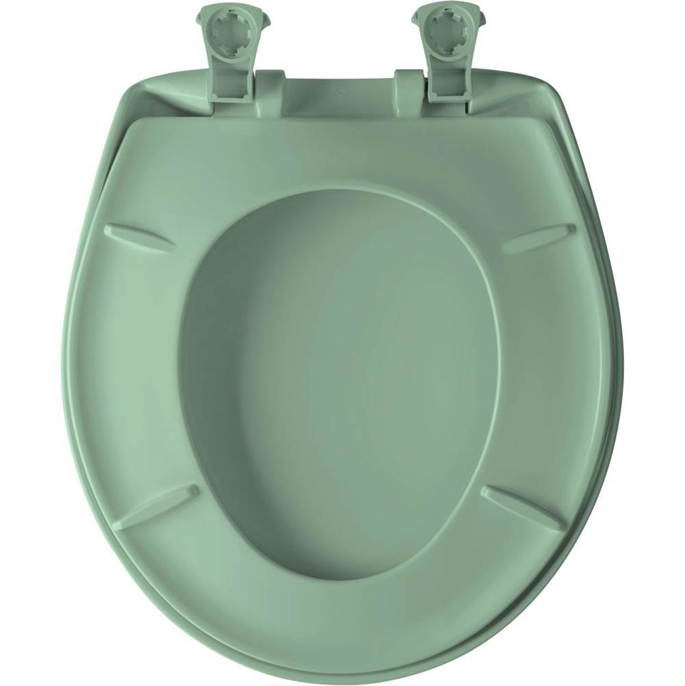 Bemis Bemis Round Plastic Toilet Seat in Black with Stay·Tite® Seat Fastening System, Easy Clean® and Whisper Close® Hinge - Image 63