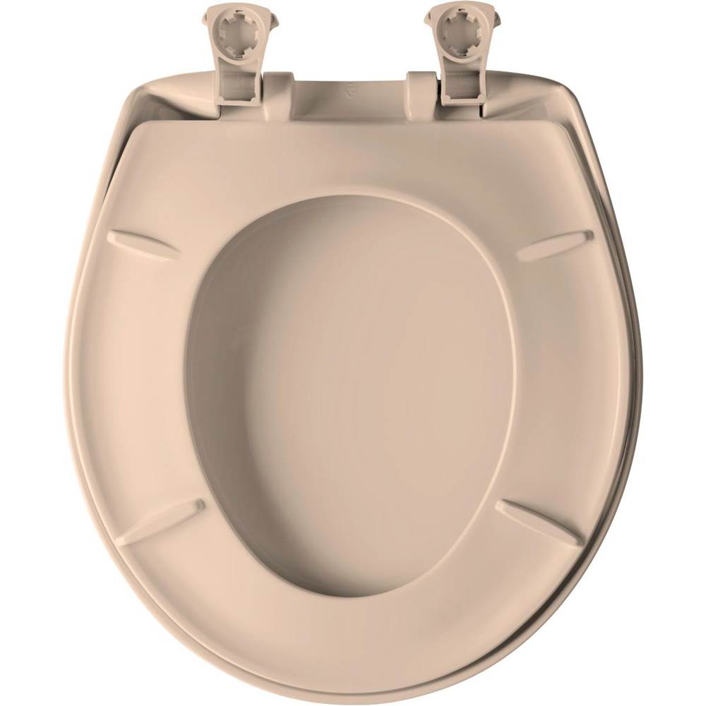 Bemis Bemis Round Plastic Toilet Seat in Black with Stay·Tite® Seat Fastening System, Easy Clean® and Whisper Close® Hinge - Image 18