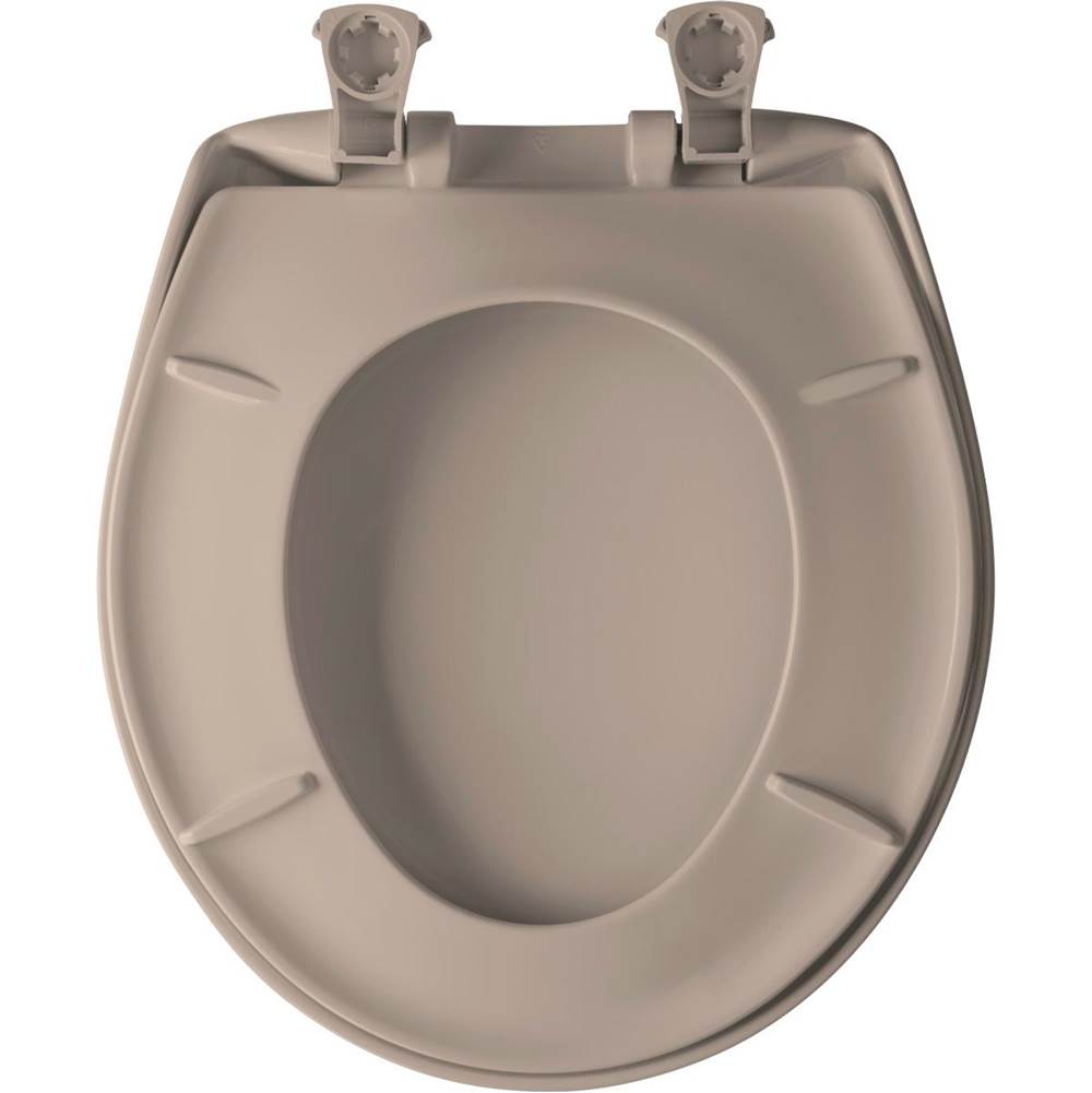 Bemis Bemis Round Plastic Toilet Seat in Black with Stay·Tite® Seat Fastening System, Easy Clean® and Whisper Close® Hinge - Image 30