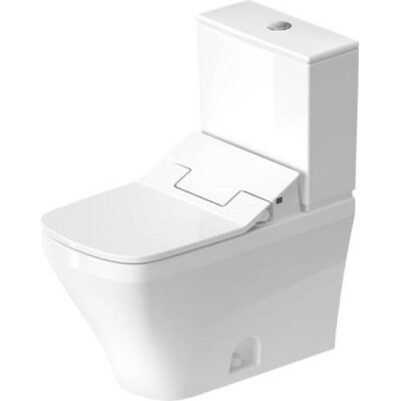 Duravit Duravit DuraStyle 1.32/0.92 GPF Dual Flush Elongated Two Piece Toilet in White, Top Push Button Flush - Seat Included