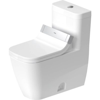 Duravit Duravit Happy D.2 1.32/0.92 GPF Dual Flush Elongated One Piece Toilet in White, Top Push Button Flush - Seat Sold Separately
