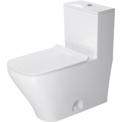 Duravit Duravit DuraStyle 1.32/0.92 GPF Dual Flush Elongated One Piece Toilet in White, Top Push Button Flush - Seat Included