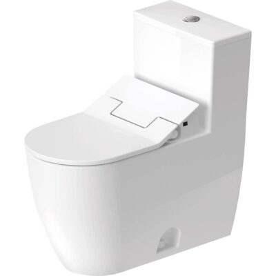 Duravit Duravit ME by Starck 1.32/0.92 GPF Dual Flush Rimless Elongated One Piece Toilet in White, Top Push Button Flush - Seat Included