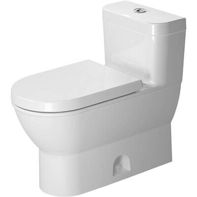 Duravit Duravit Darling New 1.28 GPF Single Flush Elongated One Piece Toilet in White, Top Push Button Flush - Seat Included