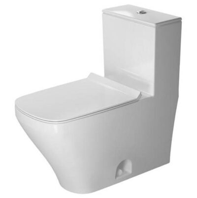 Duravit Duravit DuraStyle 1.28 GPF Single Flush Elongated One Piece Toilet in White, Top Push Button Flush - Seat Included