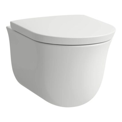 Laufen Wall Hanging Water Closet Bowl Pack, Rimless, Washdown With Slow Close Seat and Cover