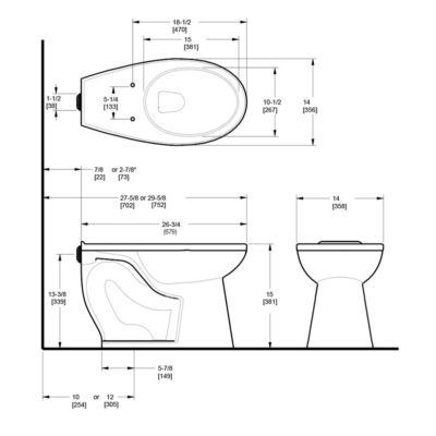 Sloan ST2019A CLOSET FIX ASM FM RS UNIVERSAL