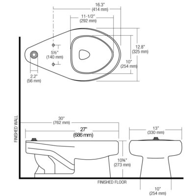 Sloan ST2309A CLOSET FIX ASM FMTS JUNIOR UNIV