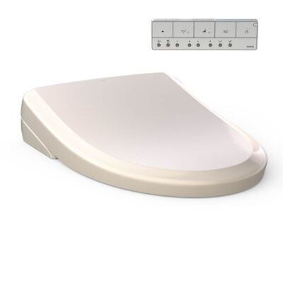 TOTO WASHLET® S7A Electronic Bidet Toilet Seat with EWATER+® Bowl and Wand Cleaning and Auto Open and Close Classic Lid, Elongated, Sedona Beige