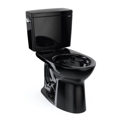 TOTO Drake® Two-Piece Elongated 1.6 GPF TORNADO FLUSH® Toilet, Ebony