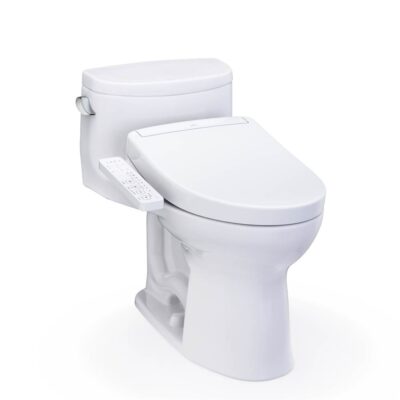 TOTO WASHLET+® Supreme® II One-Piece Elongated 1.28 GPF Toilet and WASHLET+® S2 Bidet Seat, Cotton White
