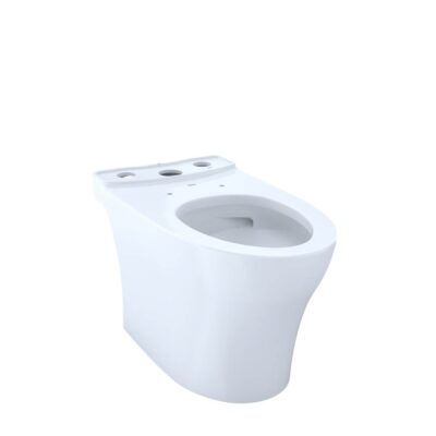 TOTO Aquia® IV Elongated Universal Height Skirted Toilet Bowl with CEFIONTECT, Cotton White