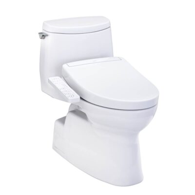 TOTO WASHLET+® Carlyle® II 1G® One-Piece Elongated 1.0 GPF Toilet and WASHLET+® S2 Bidet Seat, Cotton White