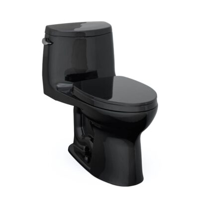 TOTO UltraMax® II One-Piece Elongated 1.28 GPF Universal Height Toilet with SS124 SoftClose Seat, WASHLET+ Ready, Ebony