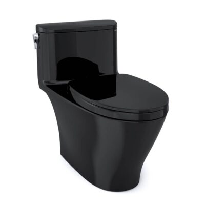 TOTO Nexus® 1G® One-Piece Elongated 1.0 GPF Universal Height Toilet with SS124 SoftClose Seat, WASHLET+ Ready, Ebony