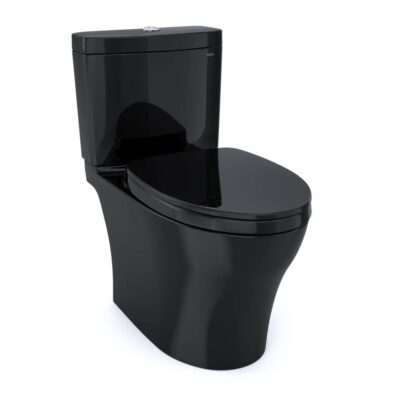 TOTO TOTO Aquia IV WASHLET+ Two-Piece Elongated Dual Flush 1.28 and 0.9 GPF Toilet, Ebony