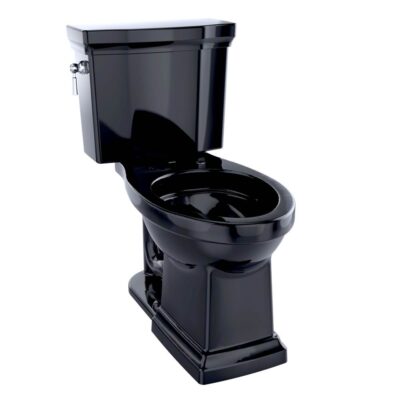 TOTO Promenade® II Two-Piece Elongated 1.28 GPF Universal Height Toilet, Ebony