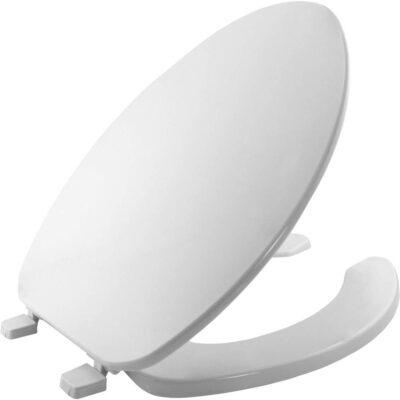 Bemis Elongated Open Front Toilet Seat in White