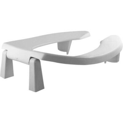 Bemis Bemis Elongated Open Front Less Cover Medic-Aid® Plastic Toilet Seat in White with Stay·Tite® Commercial Fastening System, DuraGuard®, Super Grip Bumpers and 3-inch Lifts