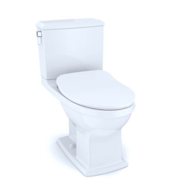 TOTO Connelly® Two-Piece Elongated Dual Flush 1.28 and 0.9 GPF Toilet with CEFIONTECT®, WASHLET®+ Ready, Cotton White