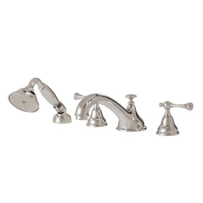 Aquabrass 7318 Regency 4Pce Deckmount Tub Filler With Handshower