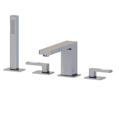 Aquabrass 84018 B-Jou Star 4Pce Tub Filler Faucet With Handshower