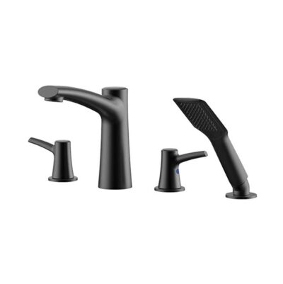 Aquabrass 18018 Folia 4 Pce Deckmount Tub Filler With Handshower