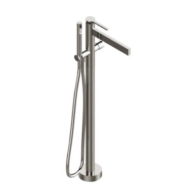 Aquabrass 51N85 Time Floormount Tub Filler With Handshower - Trim Only