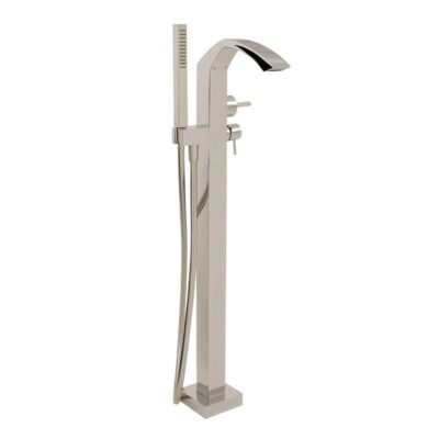 Aquabrass 616N85 Etna Floormount Tub Filler With Handshower - Trim Only