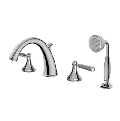 Aquabrass 83518 Vittorio 4Pce Deckmount Tub Filler With Handshower
