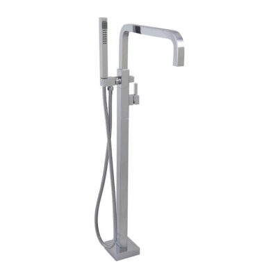 Aquabrass X76N95 Xsquare Floormount Tub Filler - Trim Only
