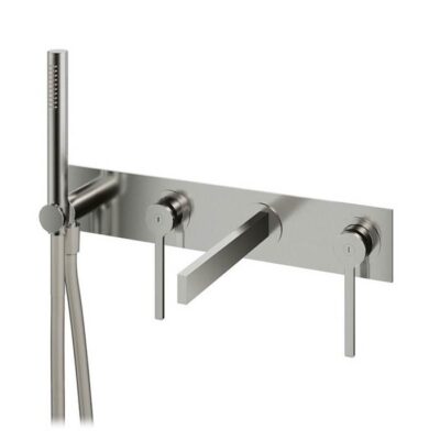 Aquabrass 51N04 Time Wallmount Tub Filler With Handshower