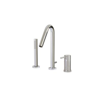 Aquabrass X7513 Xround 3 Pce Tub Filler Faucet - Pressure Balance