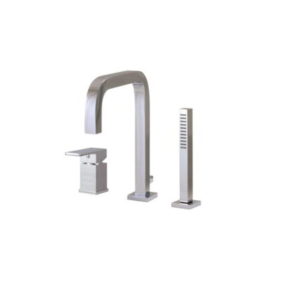 Aquabrass X7613 Xsquare 3 Pce Tub Filler Faucet- Pressure Balance
