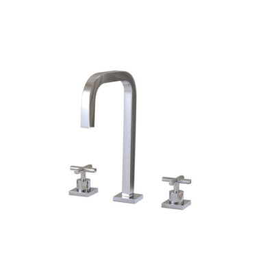 Aquabrass X7616 Xsquare Widespread Lav Faucet 8''Cc