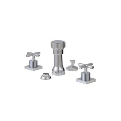 Aquabrass X7626 Xsquare 4 Hole Bidet Faucet