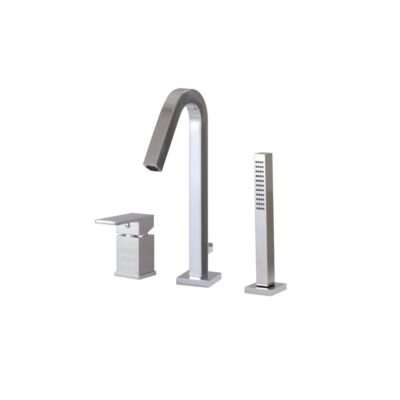Aquabrass X7713 Xsquare 3 Pce Tub Filler Faucet - Pressure Balance