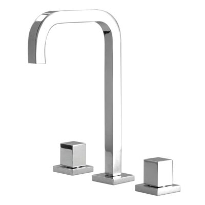 Aquabrass X7816 Xsquare Widespread Lav Faucet 8''Cc