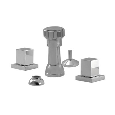 Aquabrass X7826 Xsquare 4 Hole Bidet Faucet