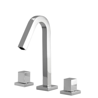 Aquabrass X7910 Xsquare Short Widespread Lav Faucet 8''Cc